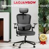 Sevobal Task And Office Chairs Ergonomic Office Chair, Breathable Backrest With Mesh Surface, Adjustable Height, Black, 20"*21"*50" - 4 of 4