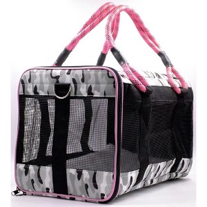 Buddy's Best Airline Approved Pet Carrier - Ventilated Mesh, Waterproof Base - 1 of 4