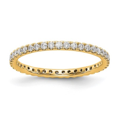 Black Bow Jewelry 1.8mm 14K Gold U Shared Prong 1/2 Ctw Diamond Eternity Band