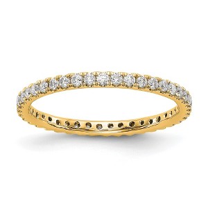 Black Bow Jewelry 1.8mm 14K Gold U Shared Prong 1/2 Ctw Diamond Eternity Band - 1 of 4