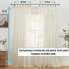 HLC.ME Lena Burlap Flax Linen Semi Thick Sheer Privacy Light Filtering Window Tab Top Curtains Panels, 2 Panels - 4 of 4