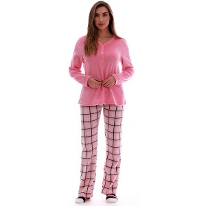 Just Love Womens Ultra-Soft Pajama Pant Set with Matching Socks - 3 Piece Micro Fleece PJ Set - 1 of 4