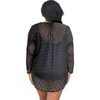 Women's Plus Size Long Sleeve V-Neck Tunic Cover Up - Always for Me - 3 of 4