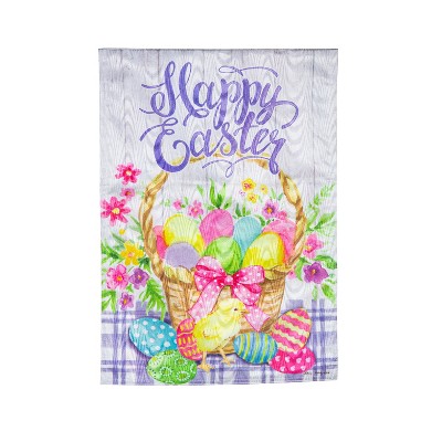 Easter Egg Basket Moire Garden Flag : Target