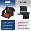 Massage & Heated Stadium Seats with Back Support and Padded Cushion -Extra Wide Bleacher Chair with Anti-Slip Mat - Football Seats - 3 of 4