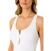 Anne Cole Women's Live In Color Textured Scoop Neck Front Racerback One Piece Swimsuit - 4 of 4