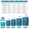 KWPZQEB Luggage Set Expandable Suitcase with TSA Lock & Spinner Wheels, ABS Hardside Suitcases with Duffel Bags & Wash Bag, 20/24/28IN, Multicolor - 2 of 4
