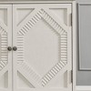 Lirago Retro Wooden Sideboard Buffet Cabinet​​ 15.75"D x 29.96"H x 33.58"W White Rectangle Decorative Storage Bathroom Cabinet - 4 of 4