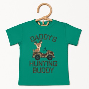 The Juniper Shop Daddy's Hunting Buddy Toddler Short Sleeve Tee - 5T - Kelly - 1 of 4