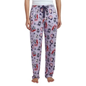 Nightmare Before Christmas All-Over Print Women's Sleep Pajama Pants - 1 of 4