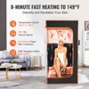 VEVOR Portable Sauna Tent, 1400W Personal Sauna Kit for Home Spa, Detoxify & Soothing Infrared Heated Body Therapy, Black - 4 of 4