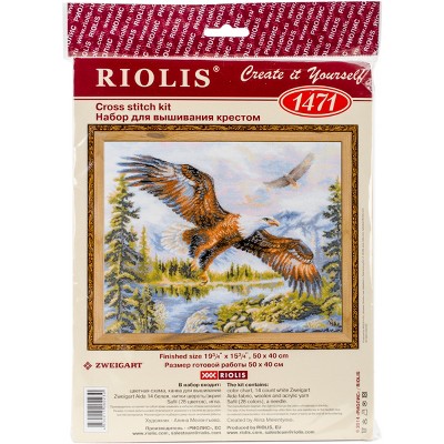 RIOLIS Counted Cross Stitch Kit 19.75"X15.75"-Free Fall (14 Count)