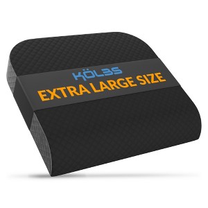 Kolbs, Memory Foam Seat Cushion for Office chair, Stylish Plush Velvet Cover (Extra Large) - 1 of 4
