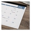 Easy-to-Read Monthly Desk Pad, 22 x 17, White/Blue Sheets, Black Binding, Clear Corners, 12-Month (Jan to Dec): 2025 - 3 of 4