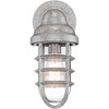 John Timberland Marlowe Industrial Outdoor Wall Lights Set of 2 Galvanized Steel Cage Frame 13 1/4" Clear Glass for Post Exterior Barn Deck House Yard - 3 of 4