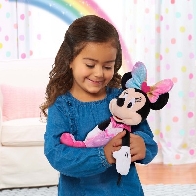 Детские мягкие игрушки Minnie Mouse Disney Junior Minnie Mouse Sparkle and Sing Minnie Mouse Large 13" Feature Plush with Lights and Sounds — фото 2