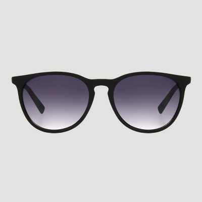 Women&#39;s Plastic Round Sunglasses - Universal Thread&#8482; Black