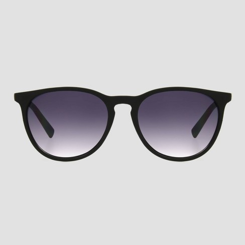 Black round 2024 sunglasses women