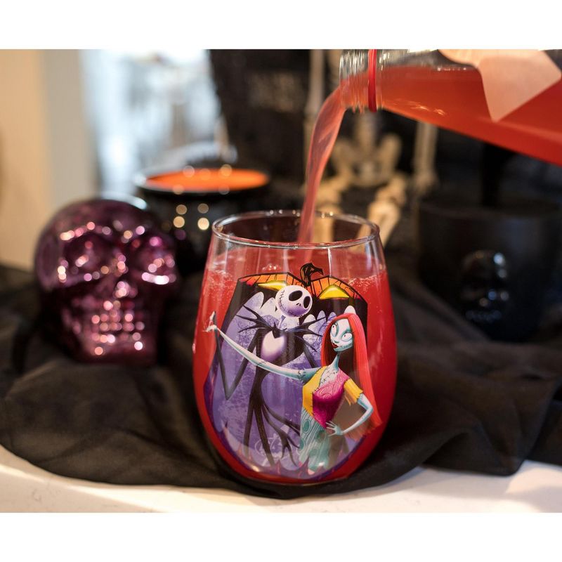 Silver Buffalo The Nightmare Before Christmas "Meant To Be" Stemless Glass | Holds 20 Ounces, 2 of 7