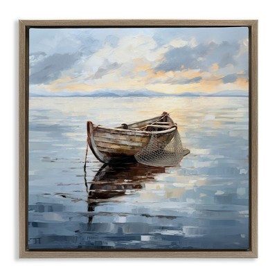 Stupell Industries Fishing Boat Painting, 25" x 25"