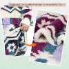 Women's Fuzzy Cozy Fleece Blanket Hoodie Sweatshirt, Super Soft Suggly Wearable Blanket Hoodie Woman, Gift for Her Him - Catalonia - 4 of 4