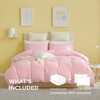 SEVOBAL Quilts Oversized Duvet Cover Set All Season Bed Comforter Alternative Quilted Duvet Machine Washable, Pink, 104"*90"*1" - 4 of 4