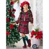 Made For Fashionistas Festive Plaid Tweed Blazer And Skirt Set Mia Belle Girls - 3 of 4