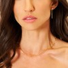 Paperclip Gold Plated Sterling Silver Necklace - In Season Jewelry - 3 of 4
