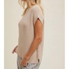 Women's Mockneck Sweater Short Sleeve Top - WISHLIST - 3 of 4