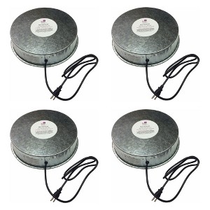 Farm Innovators 125 Watt Heated Base for Double Wall Metal Poultry Founts with 35 degrees Fahrenheit Temperature and Below, 4 Pack, Metallic - 1 of 4