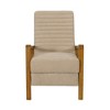 Push-Back Club Recliner with Wood Frame - 2 of 4
