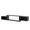 CAVINAS TV Stand 65.35in Wall Mounted Floating TV Stand with 20 Color LEDs and Charging Station Modern Entertainment Center - 3 of 4
