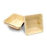 Smarty Had A Party 3" Square Palm Leaf Eco Friendly Mini Disposable Bowls (100 Bowls)