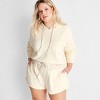 Women's Hooded Sweatshirt - Future Collective Cream - 3 of 3