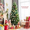 Costway 5/6/7 ft Pre-lit Fiber Optic PVC Artificial Christmas Tree with 449/617/820 Branch Tips - image 3 of 4