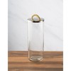 Classic Touch 6.5"H Glass Jar with Stainless Steel Lid with Gold Handle - Goldtone Collection - 2 of 3