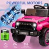 12V Kids Ride-On Truck Car with Remote Control, Spring Suspension, LED Lights, Music & MP3 Player - 2 of 4