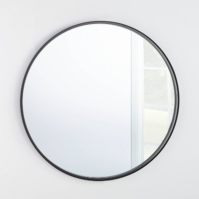 Abel Black Round Wall Mirror 34 + Reviews