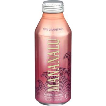 Mananalu Pink Grapefruit Purified Water - Pack of 12 -16 fl oz