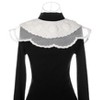 Elerevyo Women Lace Embroidery Knit Detachable Fake Peter Pan Collar Little Shawl for Blouse 1Pc - 3 of 4
