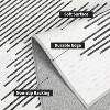 2'x6' Washable Area Rug, Modern Stripe, Low Pile Non-Slip Indoor, Minimalist Farmhouse Style, Non-Shedding Foldable Bedroom Mat, Black - 4 of 4