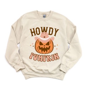 Simply Sage Market Women's Graphic Sweatshirt Howdy Pumpkin - 1 of 4