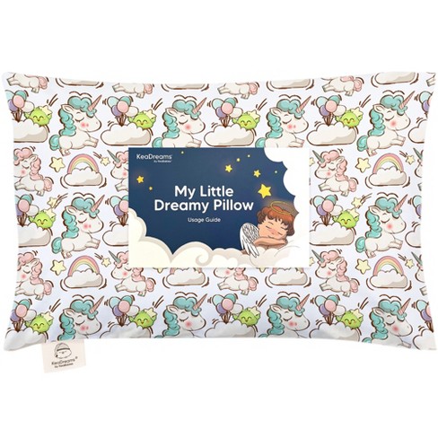 Keababies Toddler Pillow With Pillowcase, 13x18 Soft Organic Cotton Toddler  Pillows For Sleeping, Kids Travel Pillow Age 2-5 (unicorn Dreams) : Target