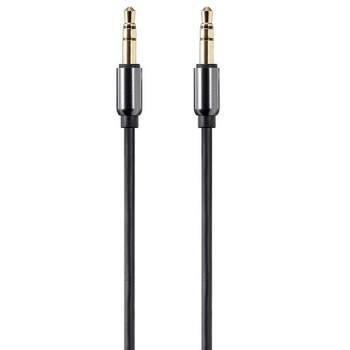 Monoprice Audio Cable - 6 Feet - Black | Auxiliary 3.5mm TRS Audio Cable - Slim, Durable, Gold plated for smartphone, mp3 player, laptop - Onyx Series