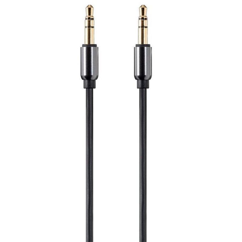Monoprice Audio Cable - 6 Feet - Black | Auxiliary 3.5mm TRS Audio Cable - Slim, Durable, Gold plated for smartphone, mp3 player, laptop - Onyx Series, 1 of 6