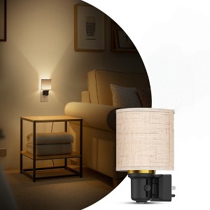 DORESshop Boho Night Lights Plug into Wall, 1-Pack-Dimmable Decorative Vintage Night Lights with Light Sensor - 1 of 4