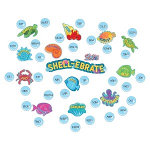 Eureka® Seas the Day Let's Shell-ebrate Mini Bulletin Board Set, 46 Pieces - 1 of 4
