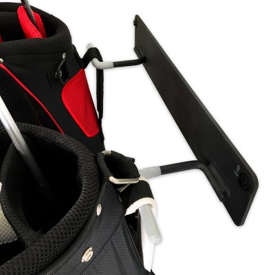 Heavy-Duty Black Steel 2-Bag Golf Storage Rack