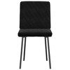 vidaXL Dining Chair Set of 2 Black - 4 of 4