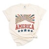 Simply Sage Market Women's Coquette Patriotic Cherries Short Sleeve Garment Dyed Tee - 2 of 4
